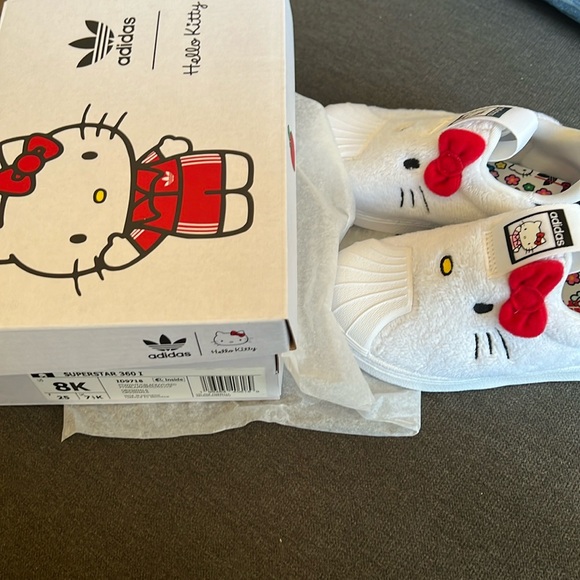 Hello Kitty Superstar 360 Kids Toddlers Slip On Sneakers Size 8K! - Picture 5 of 7